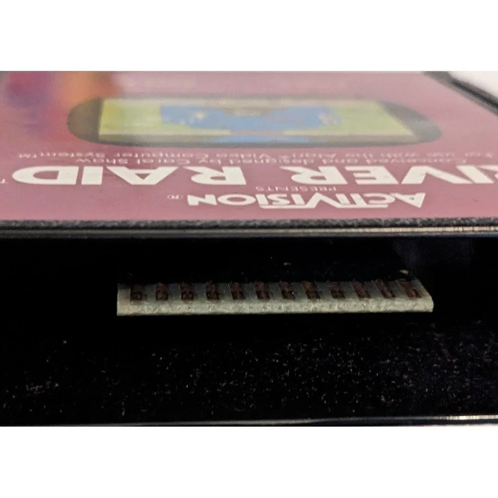 Vintage Atari 2600 River Raid With Rare Game & Manual Untested Activision 1982